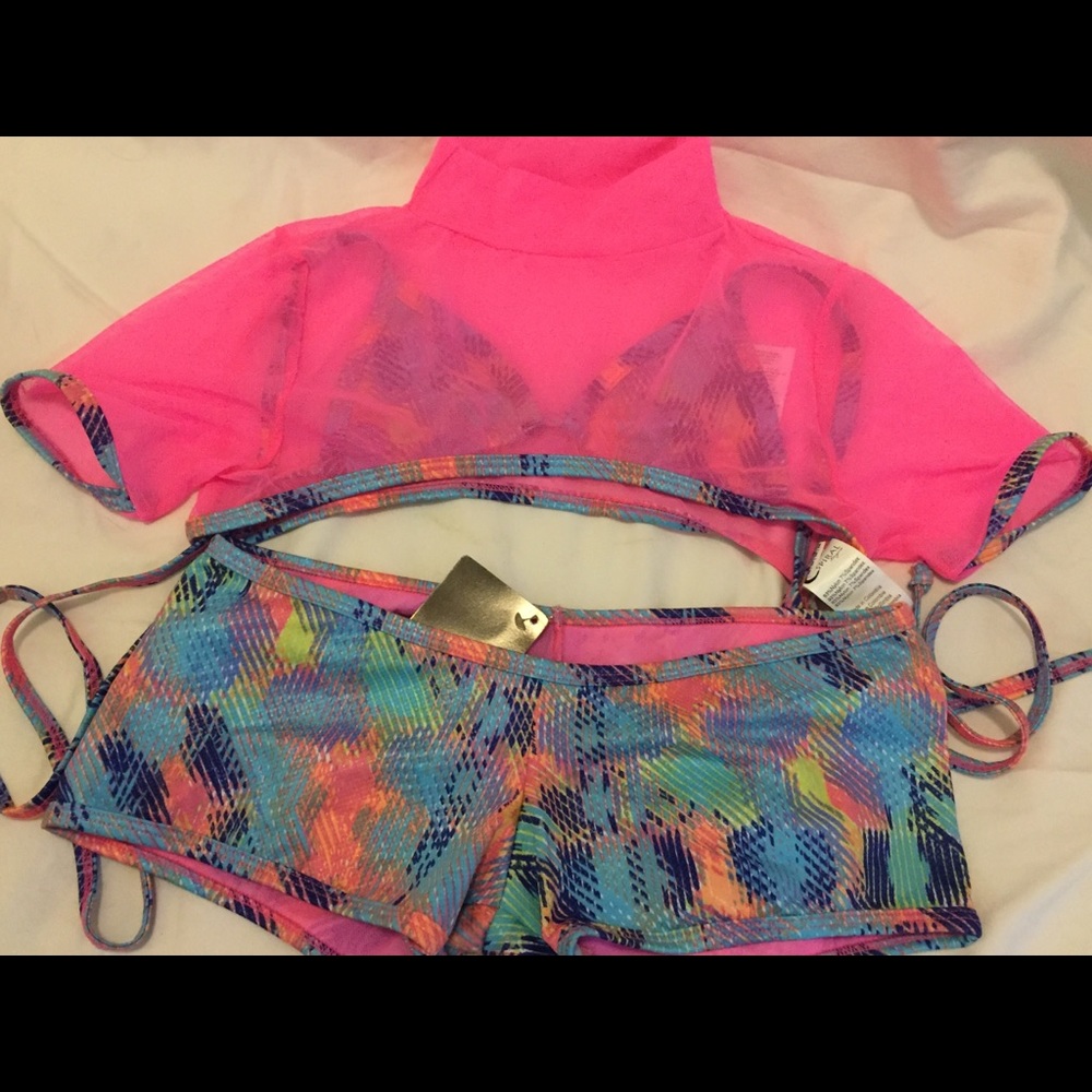 3 Piece Bikini Short Set